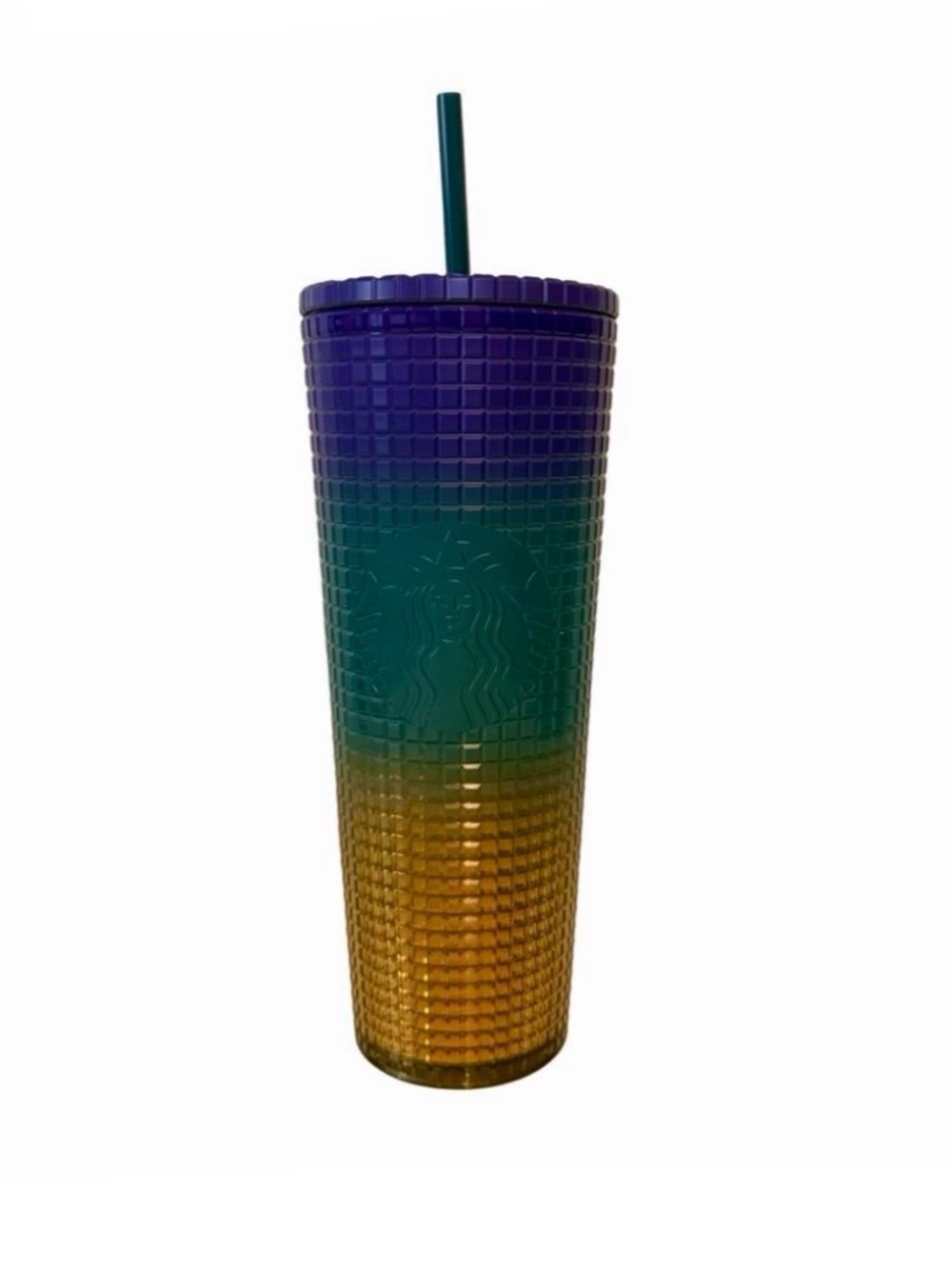 Starbucks Studded Ombre Tumbler in Purple, Green & Gold